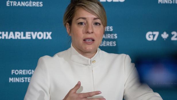 G7 Foreign Ministers' Meeting in Quebec Die kanadische Außenministerin Mélanie Joly kritisierte das Vorgehen Chinas scharf.
