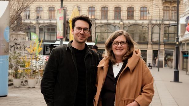 Luxenberger und Schaefer-Wiery am Margaretenplatz