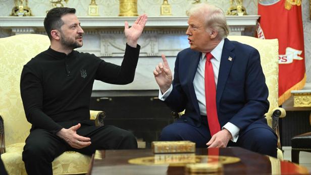 TOPSHOT-US-UKRAINE-DIPLOMACY-TRUMP-ZELENSKY Trumps Rohstoff-Deal mit Kiew: Ein Vorschlag wie von einer Kolonialmacht