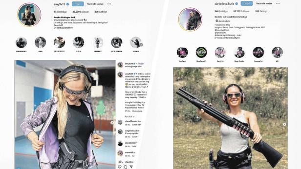 Wie sich österreichische Waffen-Influencerinnen auf Instagram inszenieren