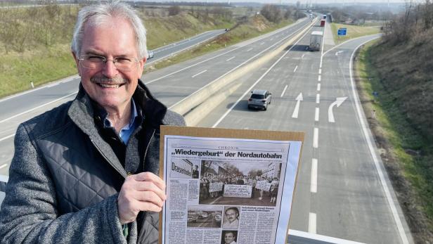 Für Karl Wilfing ist die Weinviertelautobahn sein politisches Lebenswerk. Der KURIER begleitete das Projekt von Stunde Null an.