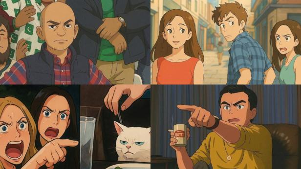 Immer mehr Memes und wichtige geschichtliche Geschehnisse werden im Stil des japanischen Animationsstudios gepostet. Doch nicht alle, sind davon begeistert. Immer mehr Memes und wichtige geschichtliche Geschehnisse werden im Stil des japanischen Animationsstudios gepostet. Doch nicht alle, sind davon begeistert.