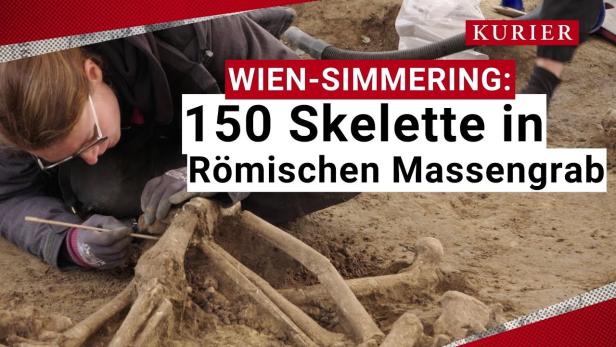 Massengrab in Wien Simmering: 150 Römische Skelette unter Sportplatz