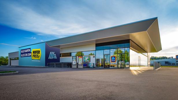 Filiale der Diskont-Supermarktkette Hofer Filiale der Diskont-Supermarktkette Hofer