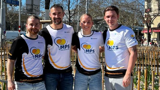 Felix Friedel, Bernhard Starkbaum, Johanna Mölls und Lucas Pfaffl