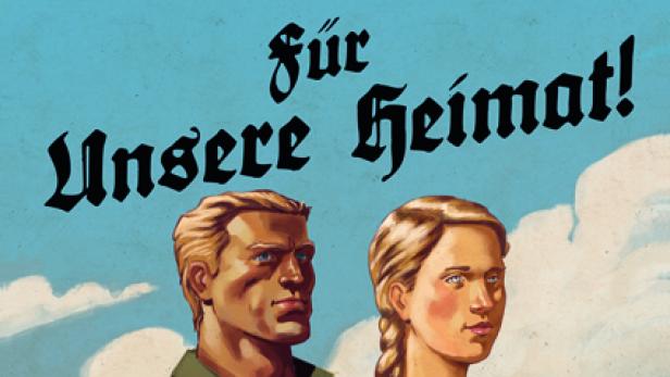 stahlglatt & blumeenweich Liste Strache Plakat Meidling stahlglatt & blumeenweich