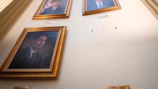 Das Porträt von Donald Trump wurde aus dem Kapitol entfernt.