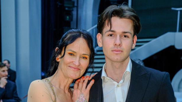 Eva Glawischnig mit Sohn Benjamin