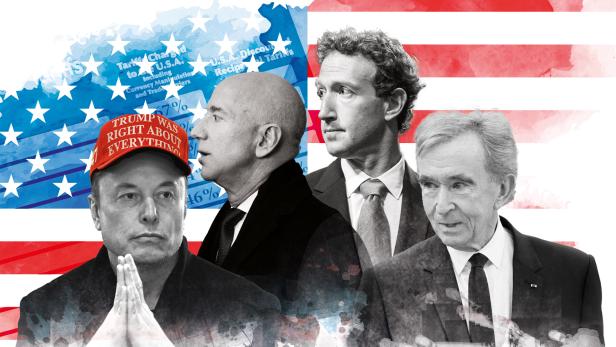 Trumps "Boygroup": Elon Musk, Jeff Bezos, Mark Zuckerberg, Bernard Arnault