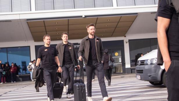 SOCCER - UEFA ECL, Djurgarden vs Rapid Guido Burgstaller vor dem Abflug von Rapid nach Schweden zum Spiel gegen Djurgardens IF