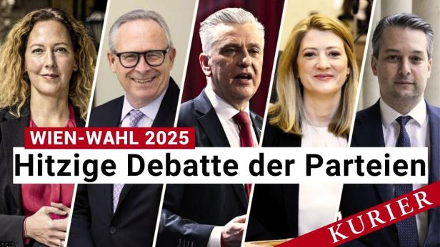 Wien-Wahl: Hitzige Debatte in der KURIER-Elefantenrunde