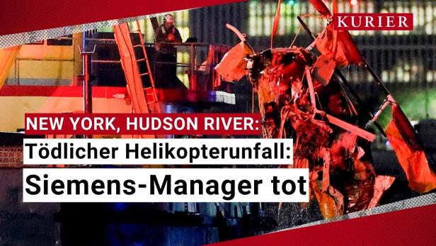 Helikopter-Absturz in NYC: Siemens-Manager und Familie kommen ums Leben