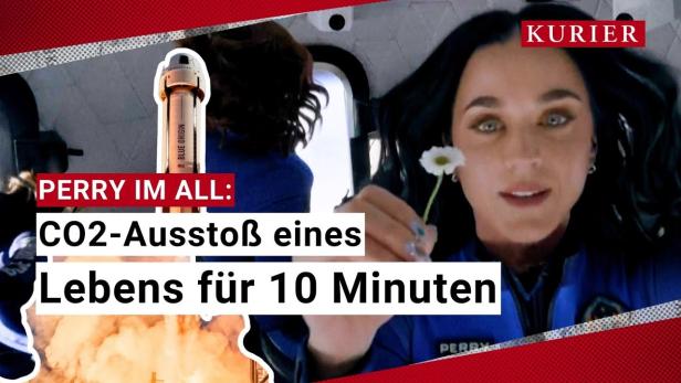 Katy Perry für 10 Minuten im All