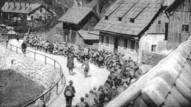 Todesmarsch jüdischer Ungarn durch den steirischen Ort Hieflau im April 1945