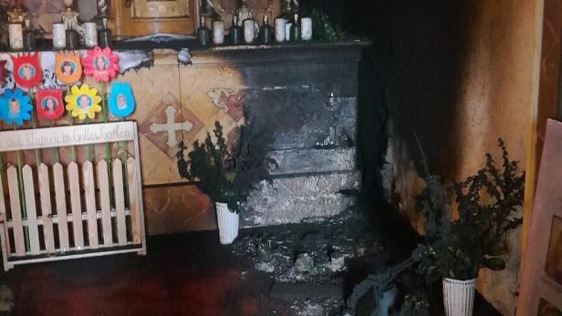 Brand war im Seitenaltar entstanden 