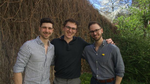 Vom Öltank zum Energiespeicher: Florian Schnellnast, Christoph Markler und Sebastian Rigger (v.l.) haben die Idee entwickelt.