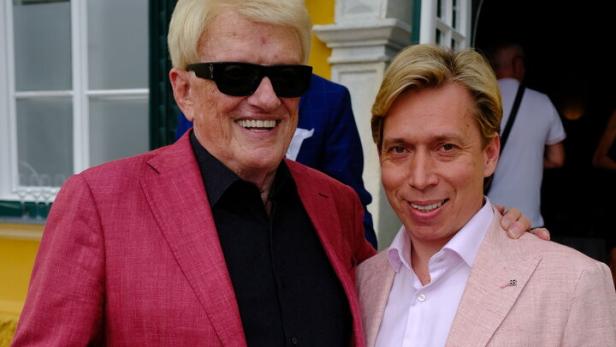 Heino und sein Manager Helmut Werner.