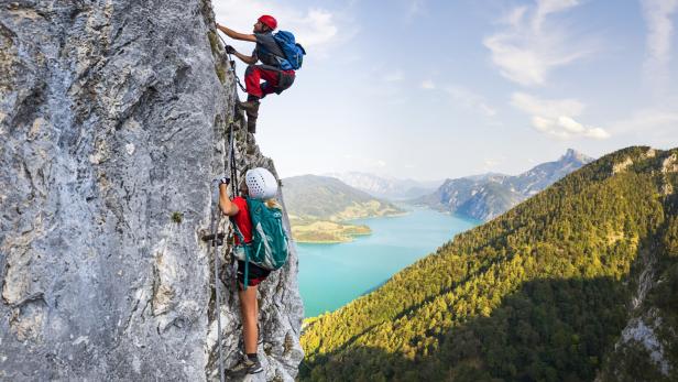 Kletterer in der Drachenwand (Archivbild)
