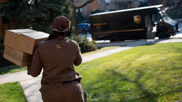 UPS Delivery Driver During the Holiday Shopping Season