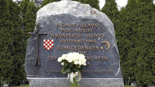 GEDENKVERANSTALTUNG ANL. 70. JAHRESTAG DES MASSAKERS AN KROATISCHE USTASCHA-KÄMPFER