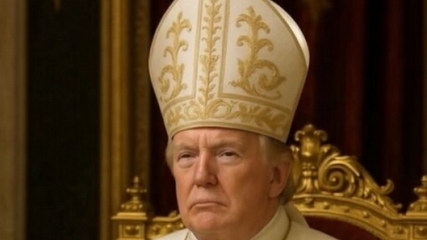 Donald Trump als Papst