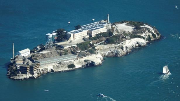 FILE PHOTO: The Alcatraz Island is seen in San Francisco Bay in San Francisco, California FILE PHOTO: The Alcatraz Island is seen in San Francisco Bay in San Francisco, California