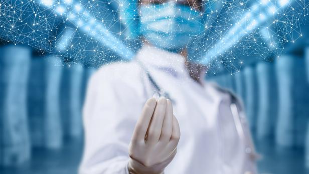 Diabetesmedikament zeigt Potenzial in der Prostatakrebstherapie Visualierung einer Forscherin Medikamentenforchung
