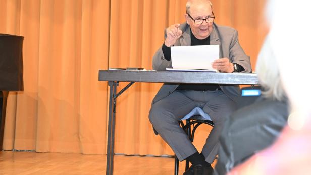 August Breininger bei seinem Kurs