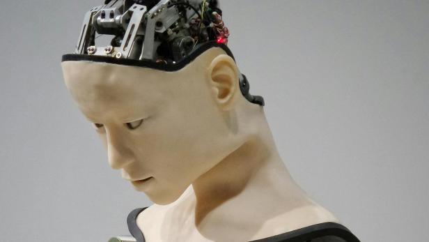 Roboter Roboter mit menschlichem Gesicht