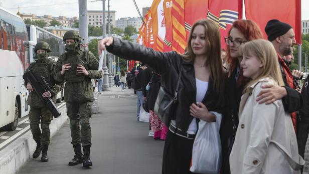 General rehearsal for Russia's annual Victory Day parade in Moscow