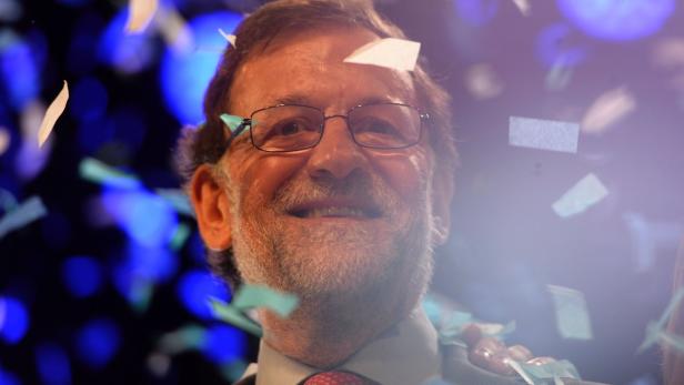 Premierminister Rajoy kann mit dem Abschneiden bei den Wahlen zufrieden sein.