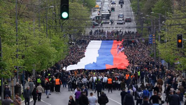 First day of the patriotic event 'We Stand for Serbia' in Belgrade