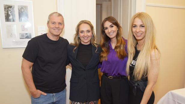 Manfred Baumann, Amber Marshall, Nelly Baumann und Yvonne Rueff