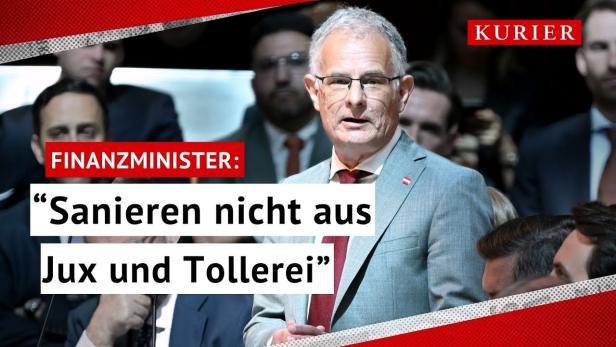 Finanzminister Marterbauer stellt Budget vor: Keine Angst vor EU-Defizitverfahren