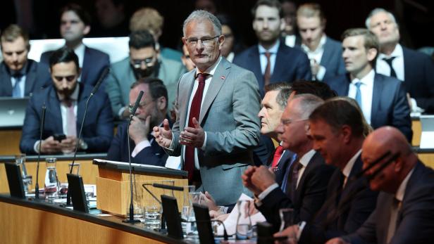 Austrian Finance Minister Markus Marterbauer gives budget speech in Vienna