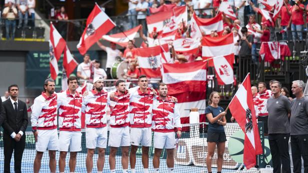TENNIS/DAVIS CUP/WELTGRUPPEN I BEGEGNUNG/ÖSTERREICH - PORTUGAL: MELZER/OFNER/RODIONOV/NOVAK/ERLER/MIEDLER Aufwind in Österreich: Große Chance auf die Top 8 der Welt