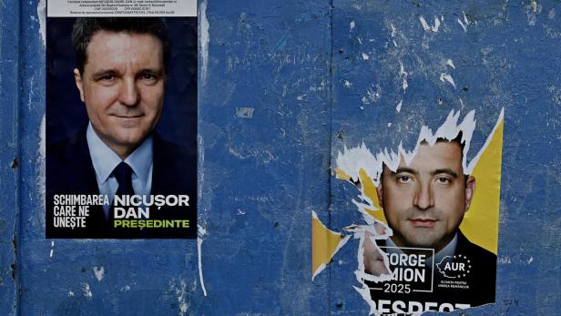 Romania's runoff presidential election campaign in Bucharest