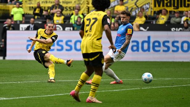 Tor zum 1:0 für die Dortmunder: Marcel Sabitzer.