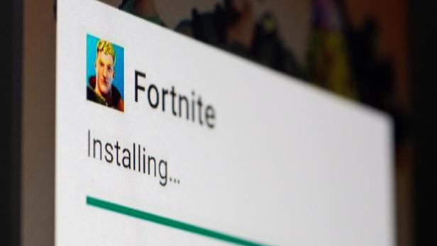 FILE PHOTO: Fortnite installing on Android is seen in illustration