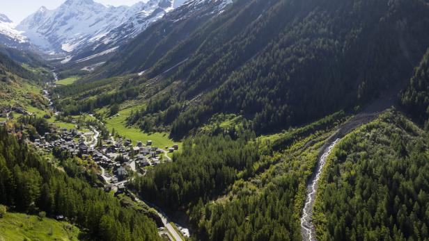 Swiss mountain village partly evacuated for safety reasons after landslide