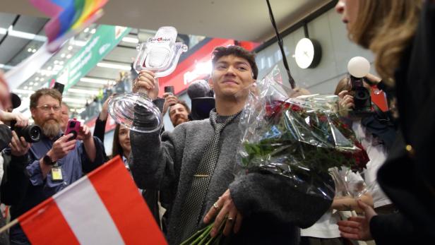JJ arrives in Vienna after winning the 69th Eurovision Song Contest JJ arrives in Vienna after winning the 69th Eurovision Song Contest