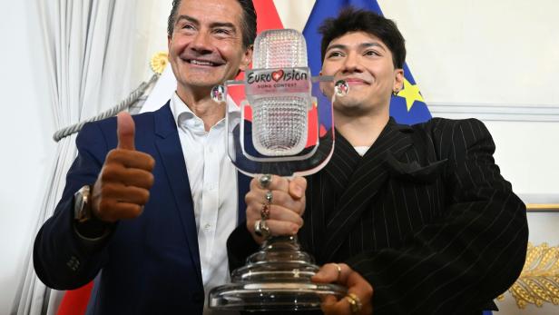 EUROVISION SONG CONTEST (ESC) 2025: EMPFANG ESC-SIEGER JJ: WEISSMANN / PIETSCH