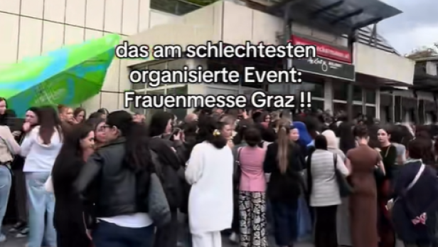 Lange Schlangen bei der Frauenmesse in Graz