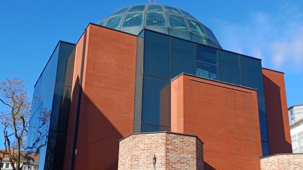 Die Synagoge i Graz von außen
