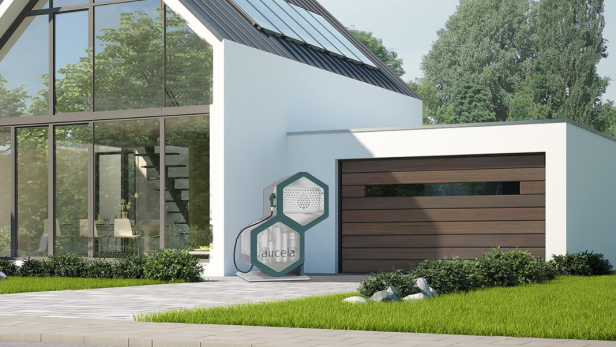 Kühlschrank-großes Gerät gewinnt Benzin aus Luft.