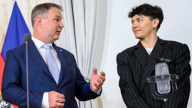 69th Eurovision Song Contest winner JJ meets Austrian Chancellor Stocker