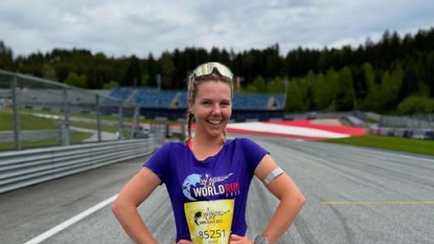 Joyce Hübner in Laufkleidung