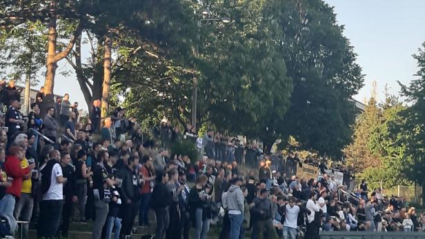 Sport-Club-Fans im Trainingszentrum in der Erdbrustgasse