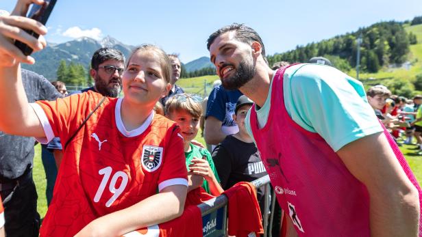 Große Begeisterung rund um das ÖFB-Nationalteam in Seefeld
