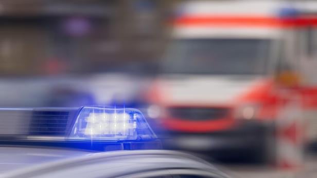 Rettungseinsatz in Deutschland. 